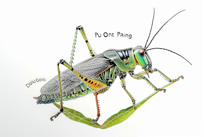 do realistic insect illustrations