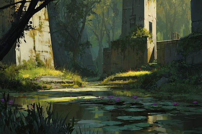 paint an environmental concept art