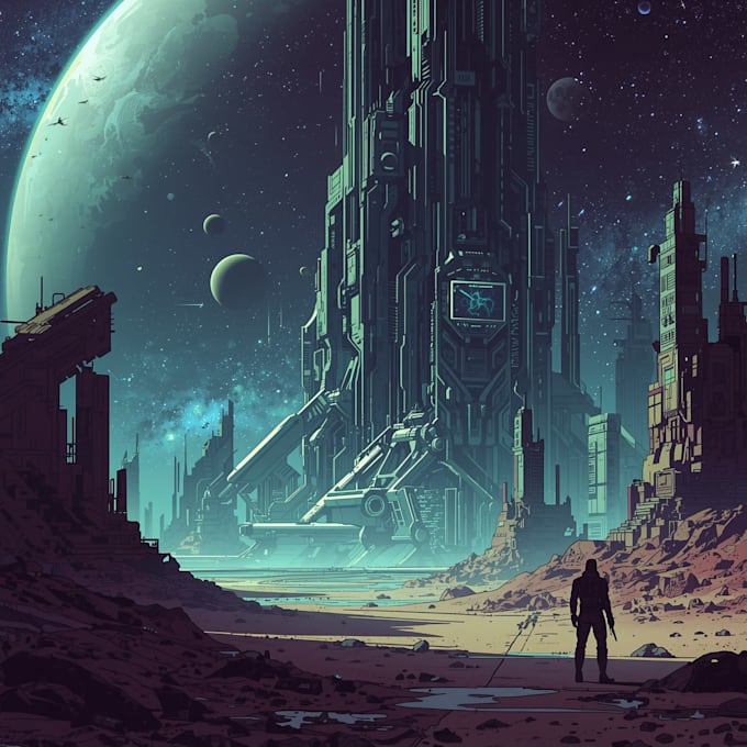 sci fi illustration and sci fi art