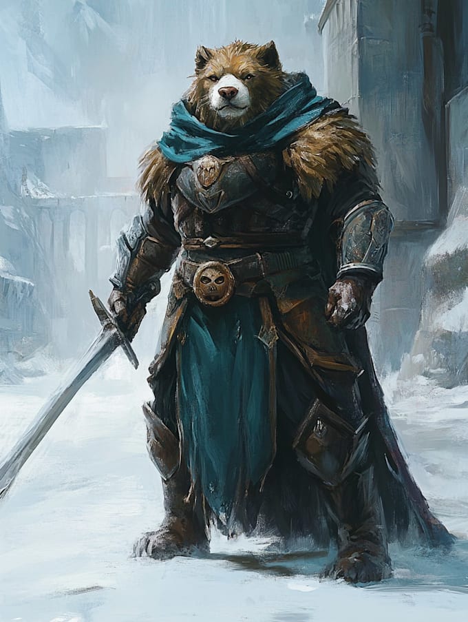 fantasy dnd character illustration