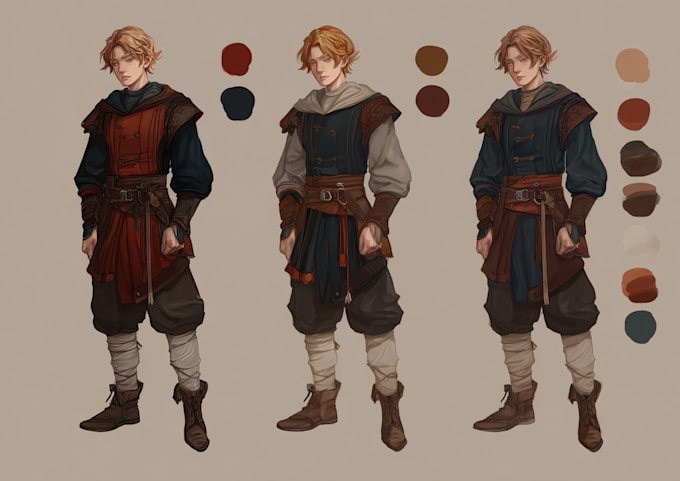 Dibujar arte de personajes de dnd, personaje de fantasía dnd
