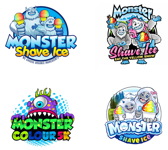 design excellent monster logo