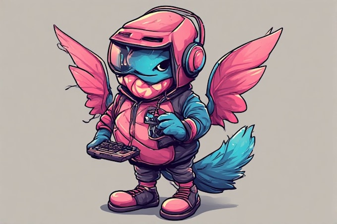 design a professional gaming mascot for you