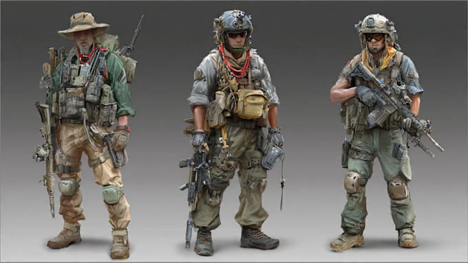 create military tactical character