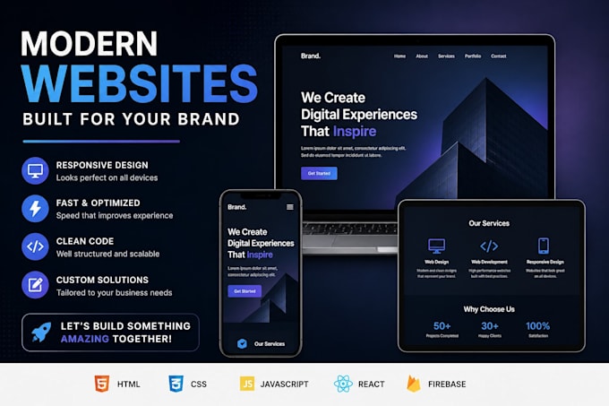 craft a sleek modern web experience
