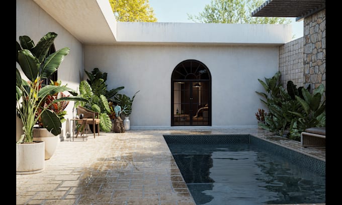 do architectural 3d modeling in sketchup and realistic rendering in d5 render