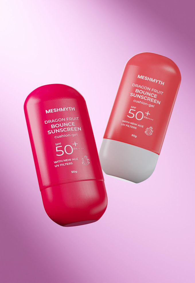 do premium 3d skincare product rendering