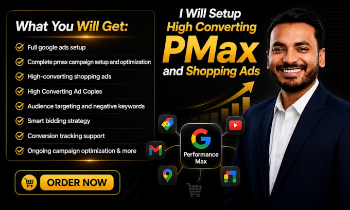 setup high converting pmax and shopping ads