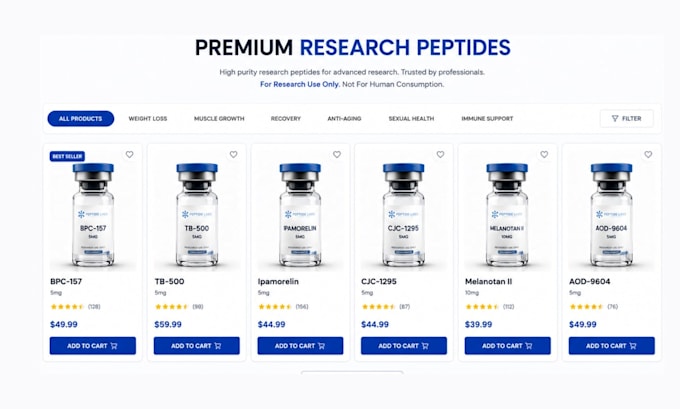 build fda complaint peptide website research peptide website for sales