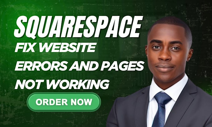 fix squarespace website errors, broken links and pages not working