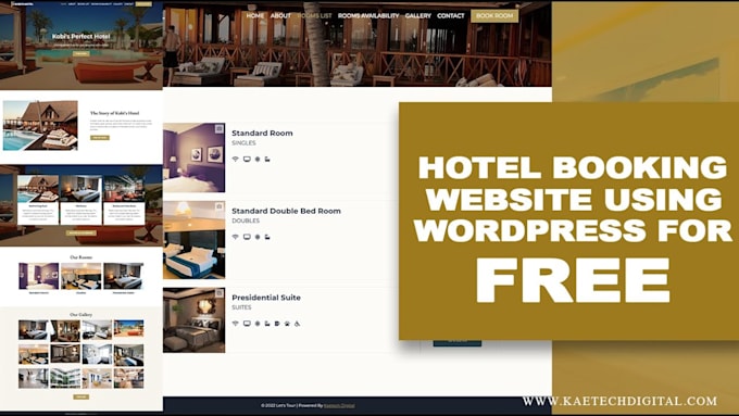 build hotel booking website, vacation website, tourism website, flight booking
