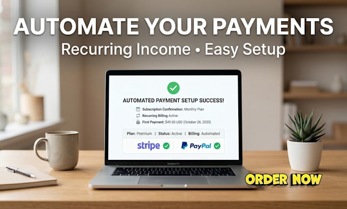 set up subscription and recurring payments with stripe or paypal