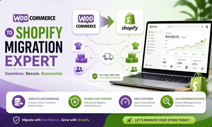 woocommerce to shopify migration product order customer data transfer