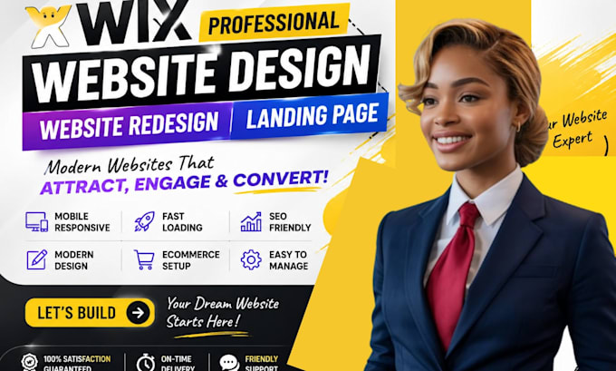 wix website design wix website redesign wix landing page