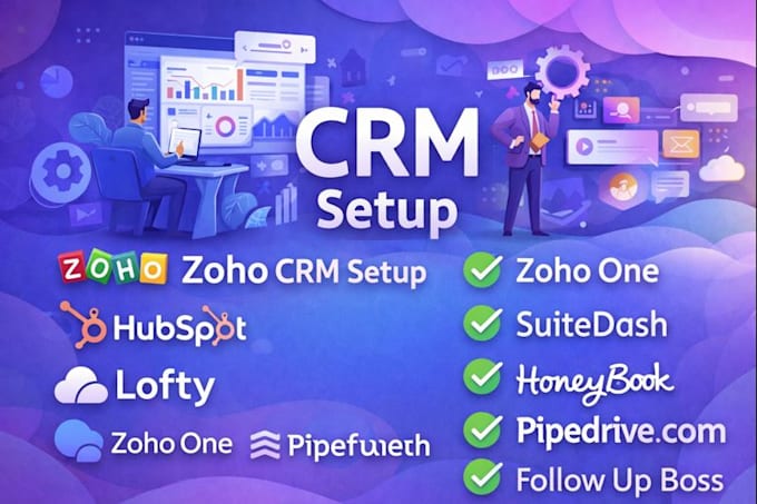 design and setup zoho websites, ecommerce and automation tools