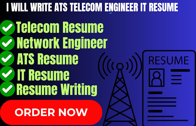 write ats telecom network engineer IT resume