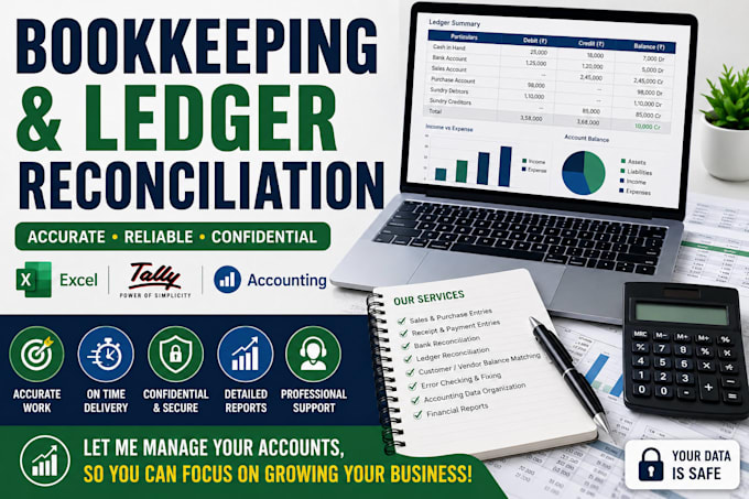 do bookkeeping and ledger reconciliation