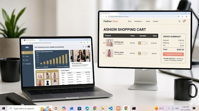 develop a custom PHP marketplace or ecommerce store