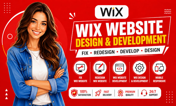 fix wix website redesign wix website development wix design development design