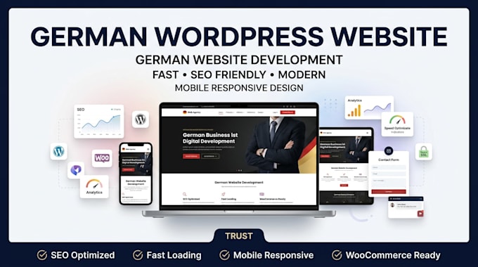 build german wordpress website, german wordpress development german website