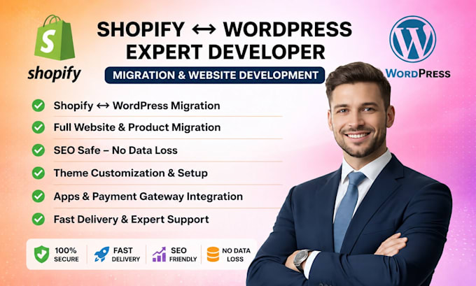 migrate shopify to wordpress with SEO intact
