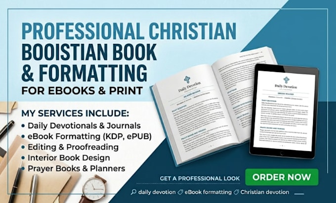format edit proofread daily devotion christian ebook prayer book