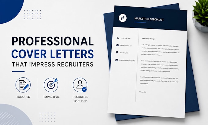 write a professional cover letter for any job application