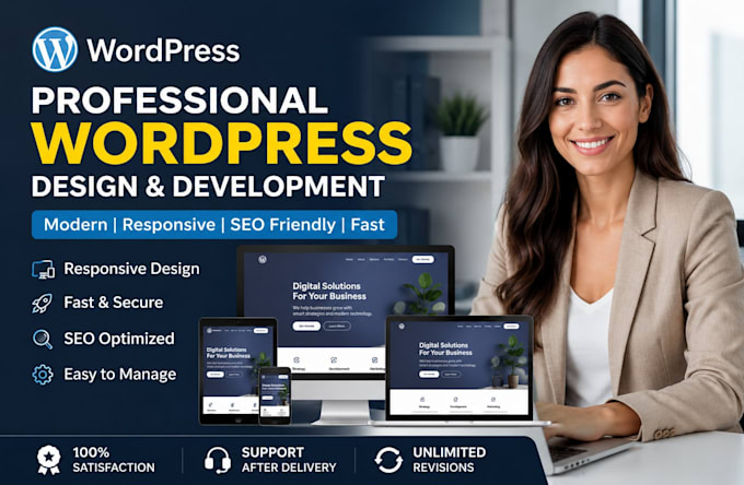 build wordpress website,create wordpress business website
