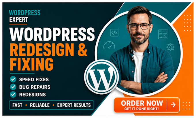 redesign and fix your wordpress website professionally