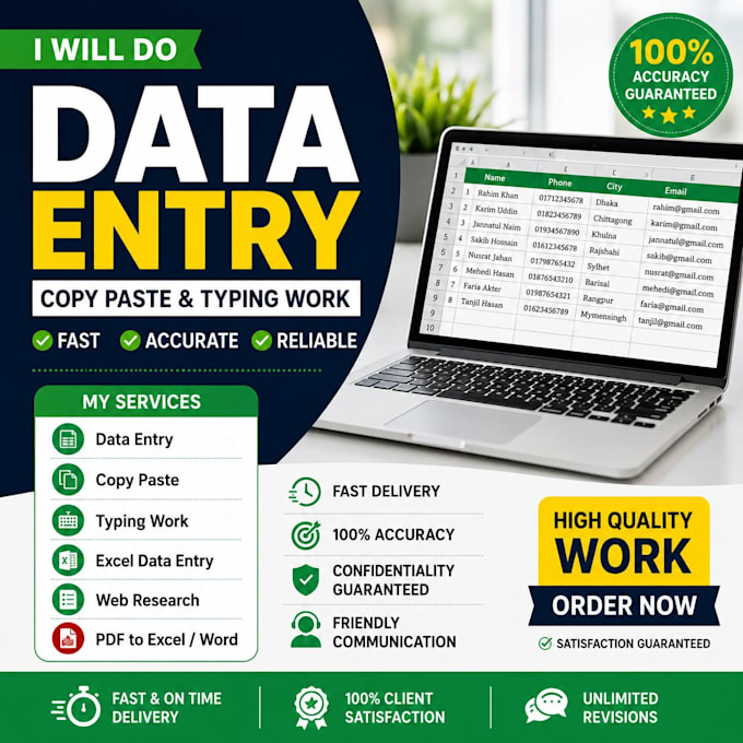 ii will do copy paste and virtual assistant tasks
