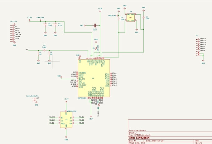 do esp32 pcb design, esp8266 iot pcb layout and gerber files for startups makers