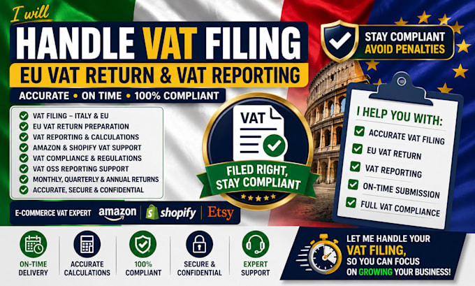 handle italy vat filing eu vat return and vat compliance