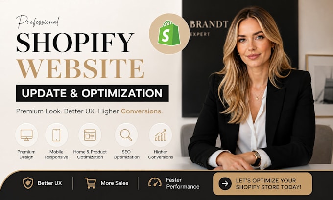 do shopify website update and optimization, boost store design and functionality