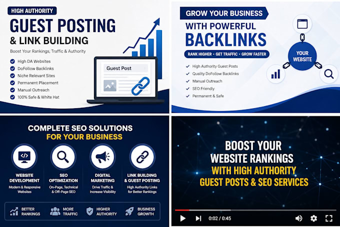 provide guest posting and SEO backlinks
