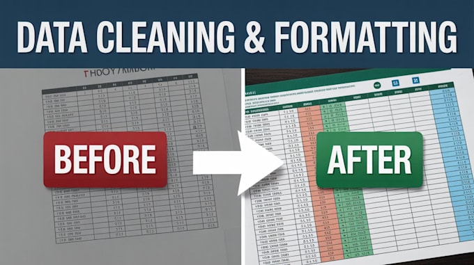 Do google sheets excel spreadsheet formatting and data organisation by ...