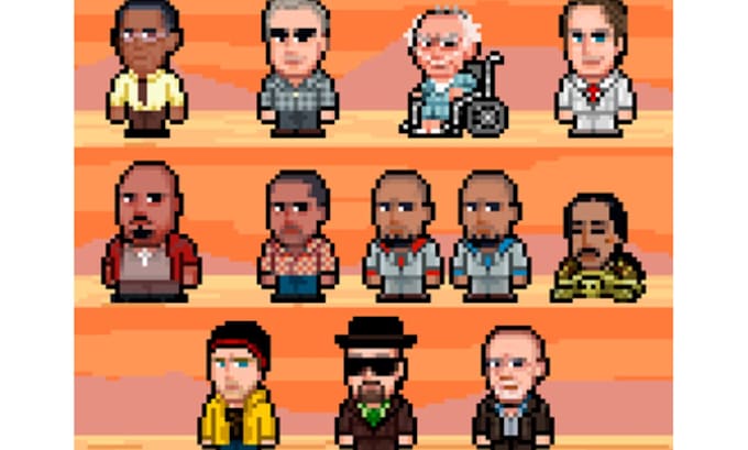 do custom  pixel art logo character and 8bit icons for you