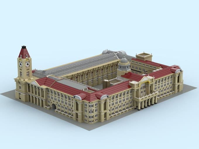 design a custom lego model detailed digital with render moc set pdf instructions