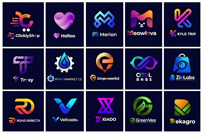 design modern tech startup logo , brand identity style guide