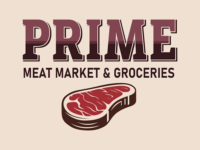 create a professional meat logo design
