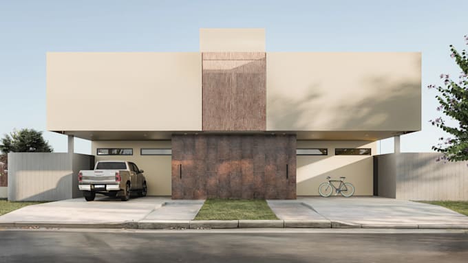 create a professional exterior archviz