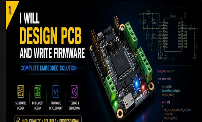 design pcb and write firmware for your project