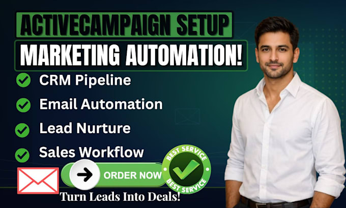 setup activecampaign marketing automation crm pipeline sales team