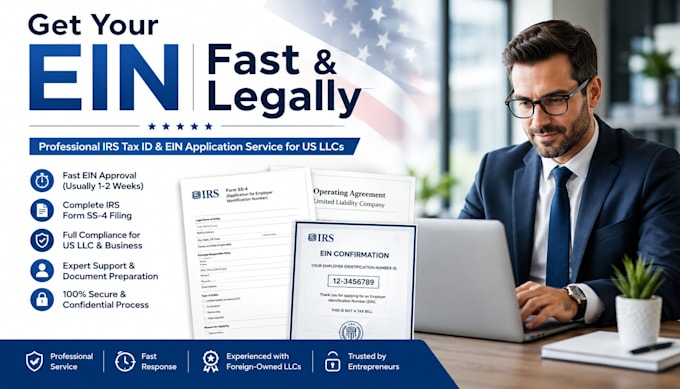 file ein application, ss4 form for foreign owned US llc, irs tax id