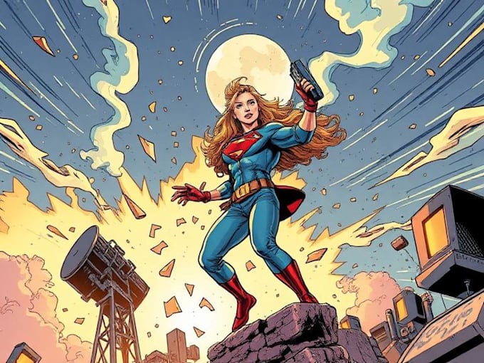 comic book illustration with comic book illustrator