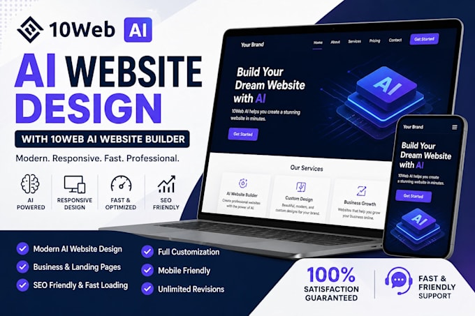 build ai websites with 10web ai website builder