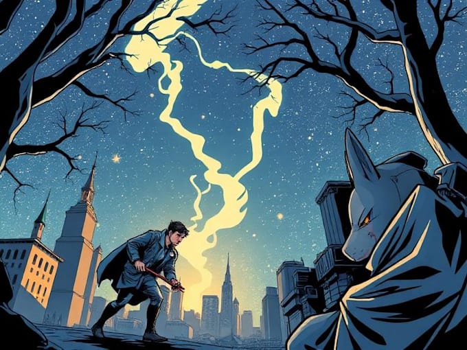 comic book illustration with comic book illustrator