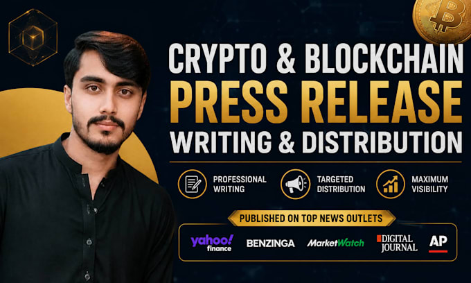 write and publish blockchain press release to crypto news websites