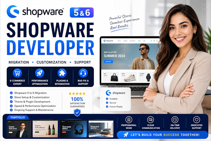be your shopware 6 developer for migration and ecommerce support