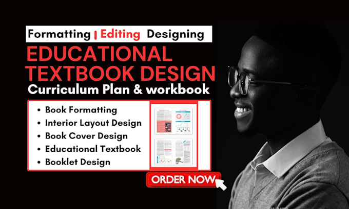 design, format educational textbook workbook curriculum plan, kindle formatting