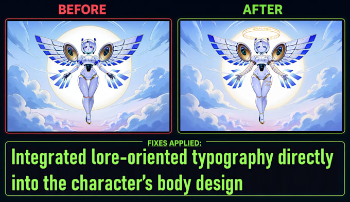 fix and replace ai generated text in images